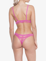 Leavers lace Thong in Bubble Gum Pink_0