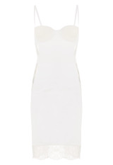 White Padded Underwired Dress_0