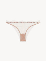 Brazilian Brief in Linen and Nude Rose with Leavers lace_0
