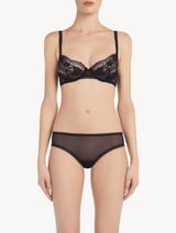 Medium brief in black Leavers lace_1