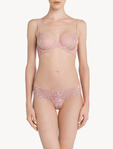 G string in pink Leavers lace and stretch tulle_1