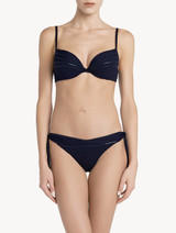 Navy blue push-up bikini top_1