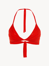 Red triangle bikini top_0