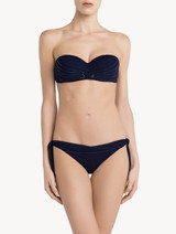 Navy blue bandeau bikini top_3