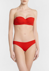 Red bandeau bikini top_3