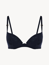 Midnight blue padded underwired top_0