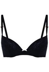 Black padded underwired top_0