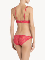 Push-up bra in fuchsia Leavers lace_2