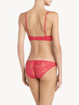 Underwired bra in fuchsia Leavers lace_2