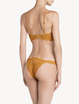 Brazilian briefs in yellow tulle and Leavers lace_2