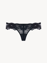 Black foral Lace Thong_0