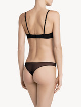 Black tulle balconette bra_2