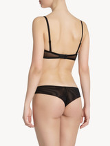 Balconette Bra in black stretch tulle_2