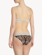 Push-Up Bra in grey Lycra and black Leavers lace_2