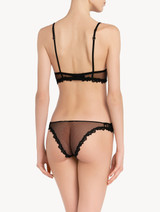 Black push-up bra with embroidery_2