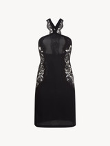 Black lace short nightgown_0