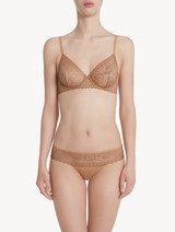 Underwired Bra in beige floral lace_1