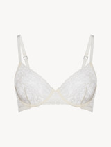 Underwired Bra in off-white floral lace_0