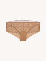 Hipster Brief in beige floral lace_0