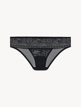 Medium Brief in black floral lace_0