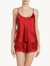 Carmine silk camisole_1