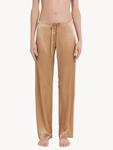 Caramel silk pajama set_3