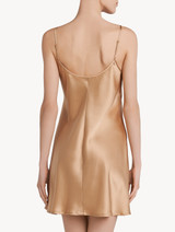 Caramel silk short slip_2