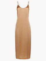 Caramel silk long slip_0