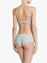 Mint green push-up bra with macramé_2