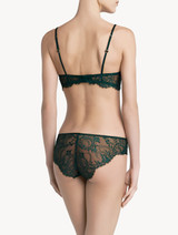 Green non-wired Leavers lace bra_2