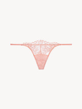 Pink Leavers lace thong_0