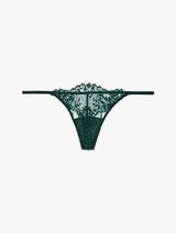 Green Leavers lace thong_0