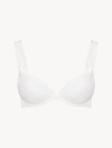 Off-white lace push-up bra_0