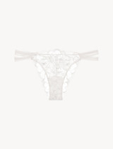 Off-white lace Brazilian briefs_0