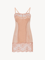 Powder pink lace slip_0