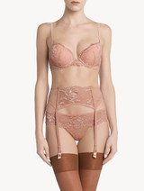 Powder pink lace suspender belt_1