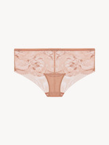 Powder pink lace boyshort brief_0