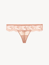 Powder pink lace thong_0