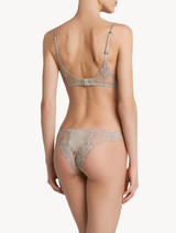 Soft beige embroidered tulle push-up bra_2