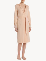 Petal pink jersey-modal short robe_1