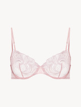 Pink embroidered tulle underwired bra_0