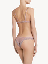 Pink embroidered tulle triangle bra_2