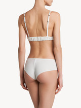 Off-white triangle bra with gold macramé_2
