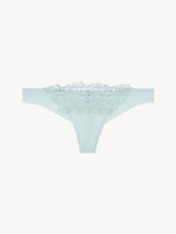 Mint green thong with macramé_0