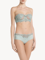 Mint green underwired bra with macramé_3