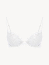 Off-white tulle push-up bra_0