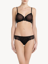 Black tulle underwired bra_1
