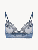 Cornflower blue tulle triangle bra_0