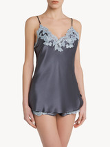 Grey silk camisole with lurex frastaglio_1