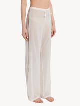 Off-white tulle and silk-georgette pyjamas_3